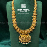 Antique Peacock & Emerald Beads Haram