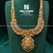 Antique Lakshmi Devi & Emerald Haram