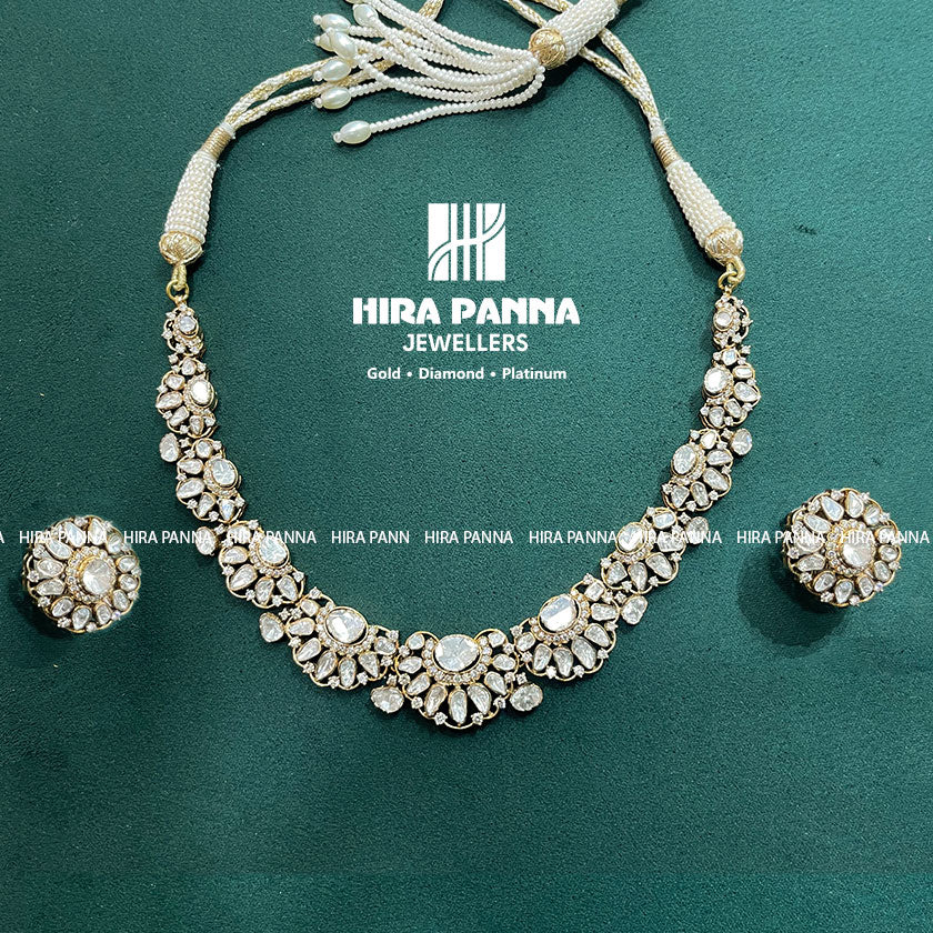 Polki Diamond Neckwear Set