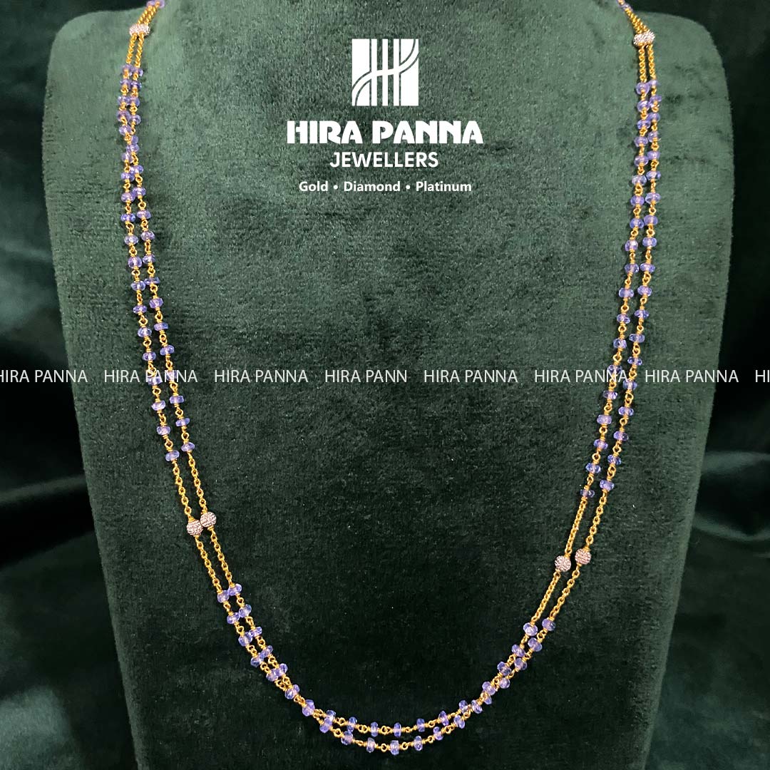 Fancy Tanzanite Mala