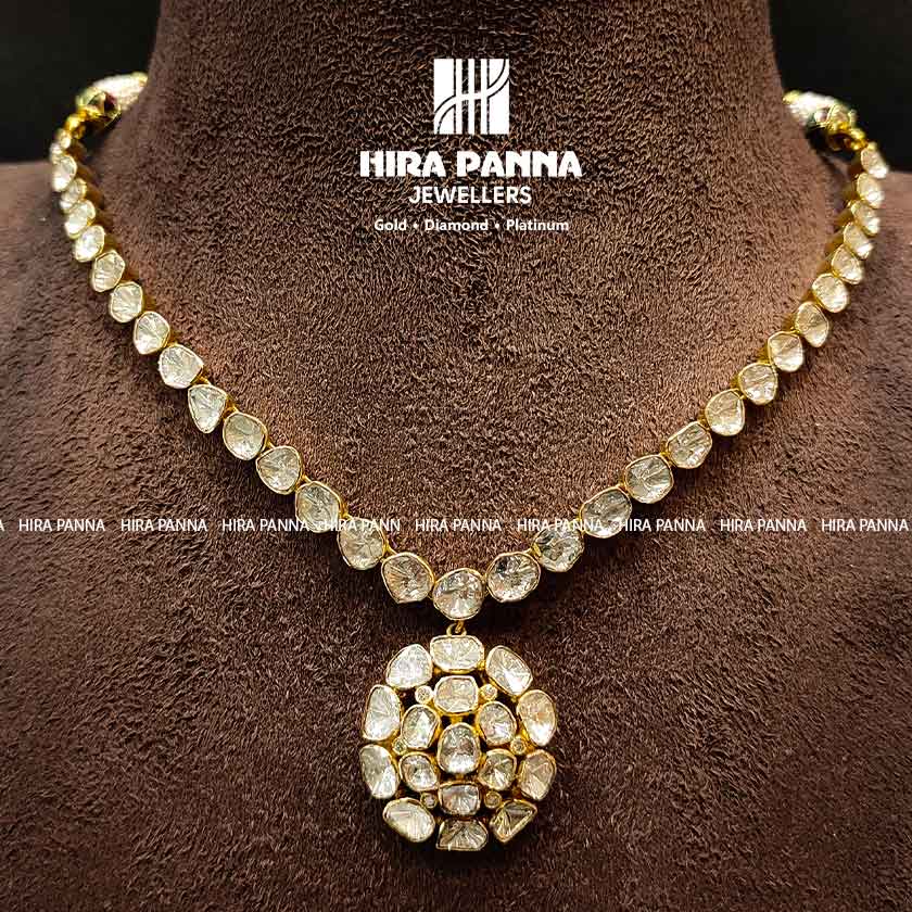 Polki Triple Cut Diamond Neckwear