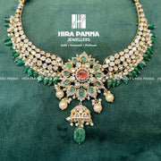 Emerald & Tanzanite Triple Cut Diamond