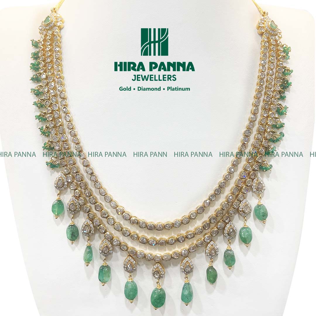 Emerald 3 by 4 Triple Cut Diamond Haram