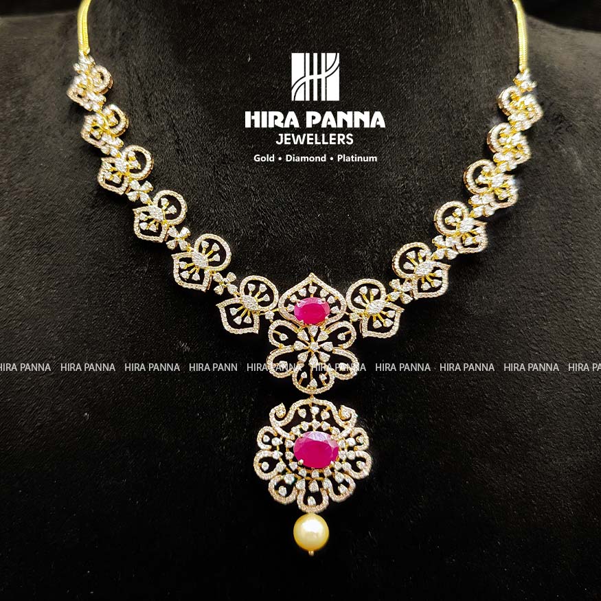 Fancy Ruby Diamond Neckwear