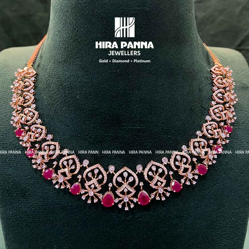 Open Setting Ruby Diamond Neckwear