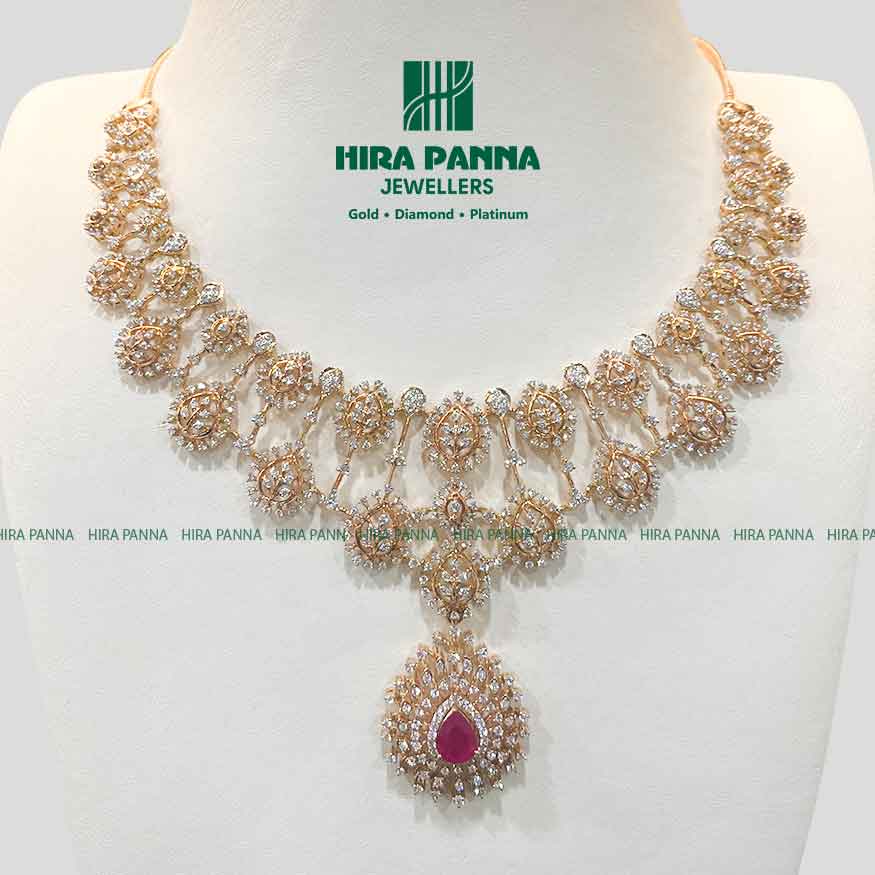 Open Setting Ruby & Emerald Diamond Haram