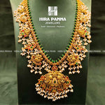 Antique Guttapusalu Peacock Haram - Main Image