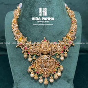 Antique Lakshmi Devi & Peacock Neckwear