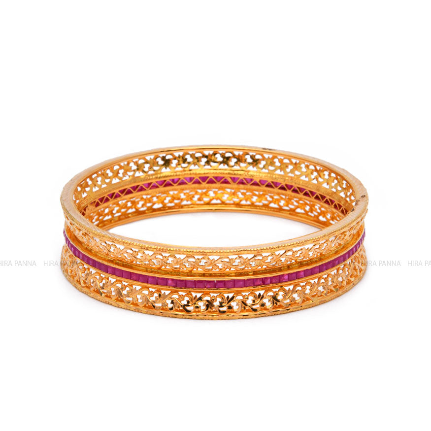 Fancy Ruby Bangle