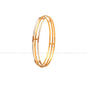 Fancy Rose Gold Dual Tone Bangles