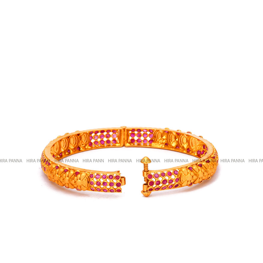 Ruby Broad Bangles