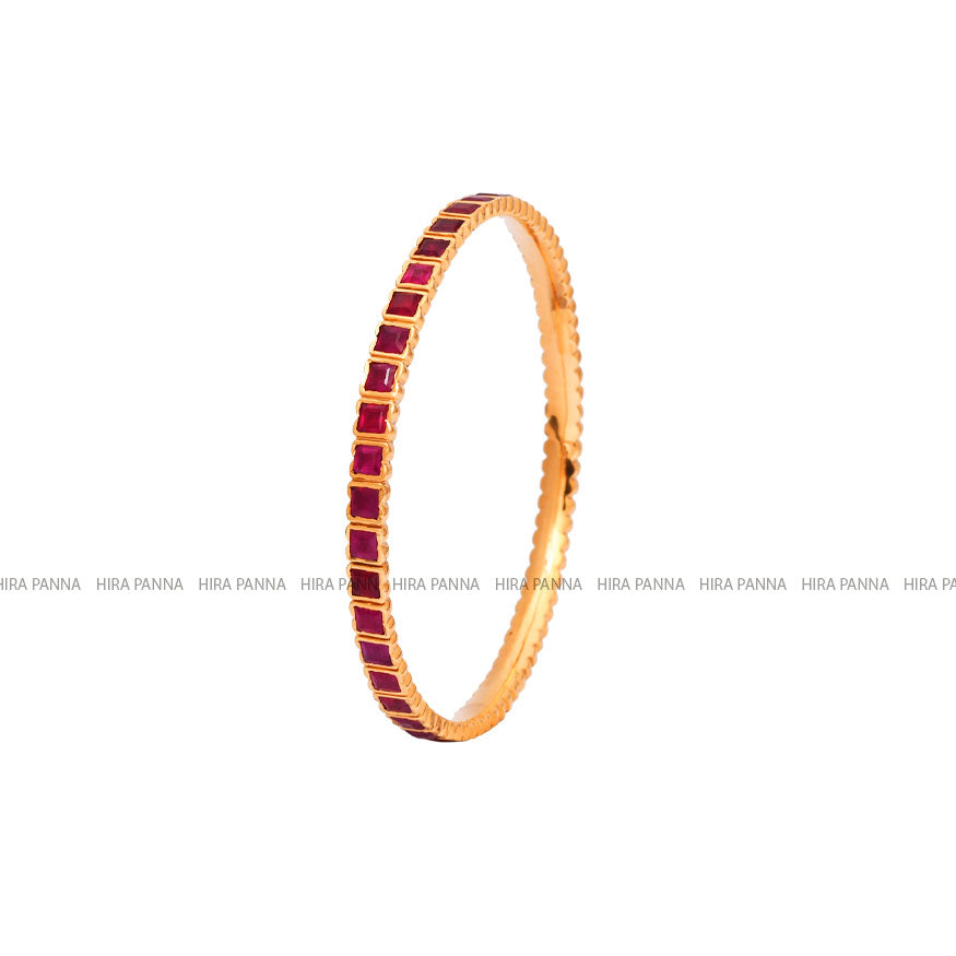 Fancy Ruby Stone Bangles