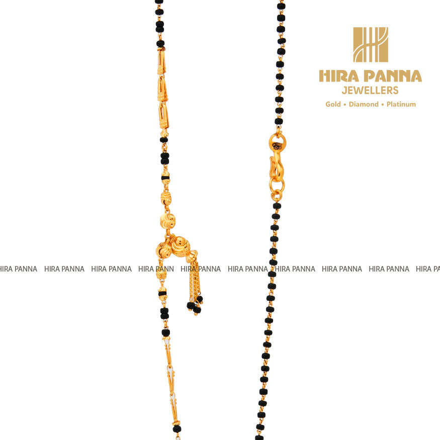 Fancy Black Beads Mala