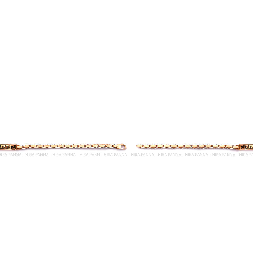 Dual Tone Rose Gold & Platinum Finish Bracelet