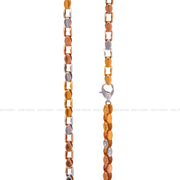 Hallow Casting Dual Finish Fancy Chain