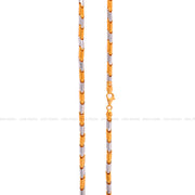 Hallow Casting Dual Finish Fancy Chain