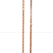 Dual Tone Rose Gold & Platinum Finish Fancy Chain