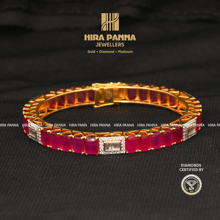 Ruby Diamond Bangles