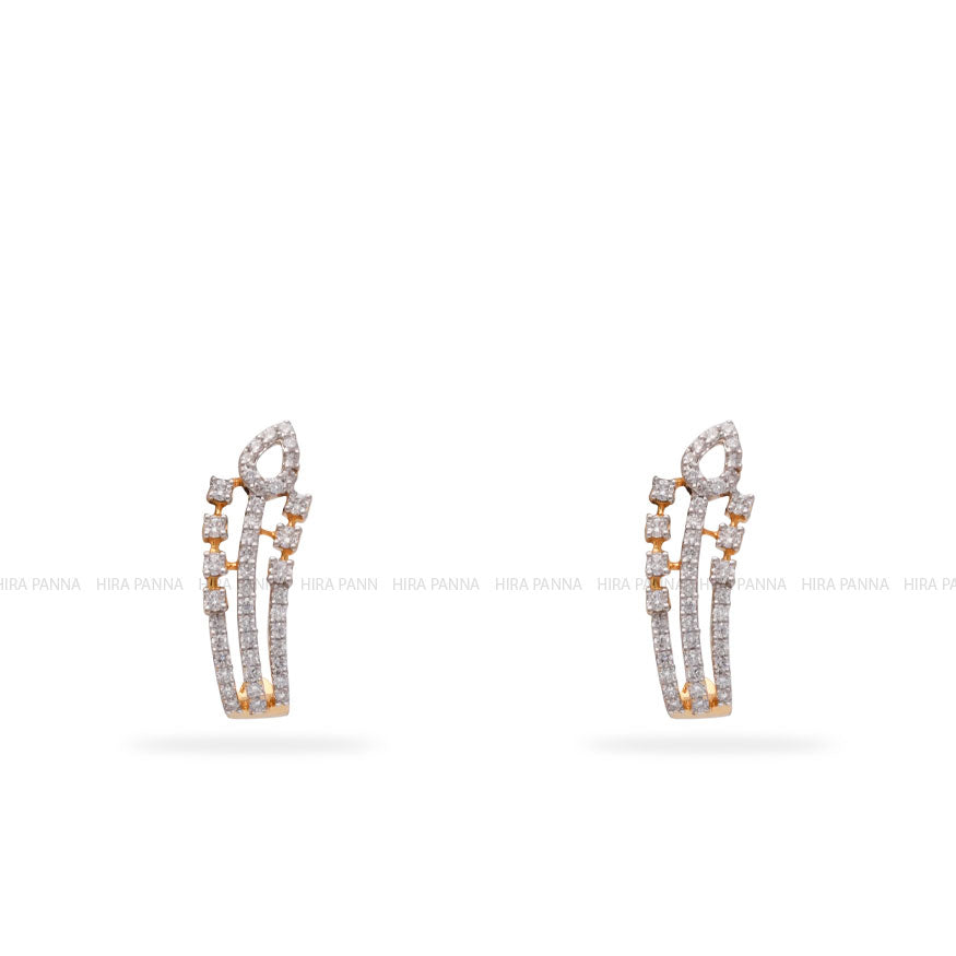 Diamond Bali Earrings