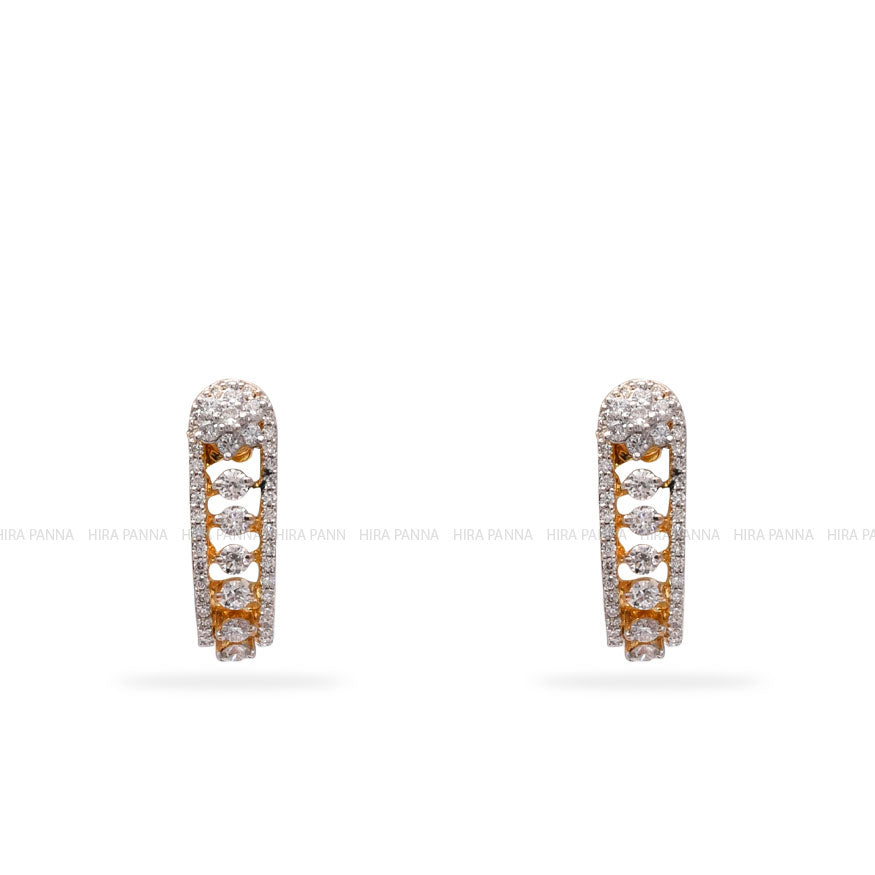 Diamond Bali Earrings