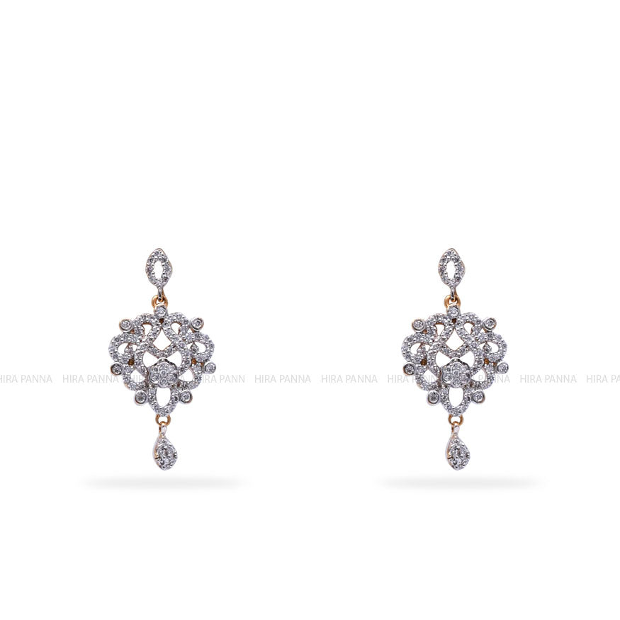 Diamond Hanging Earrings