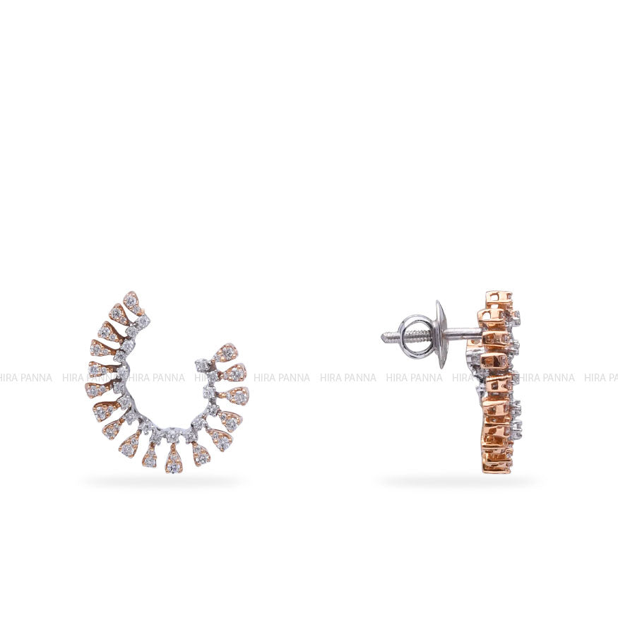 Diamond Bali Earrings