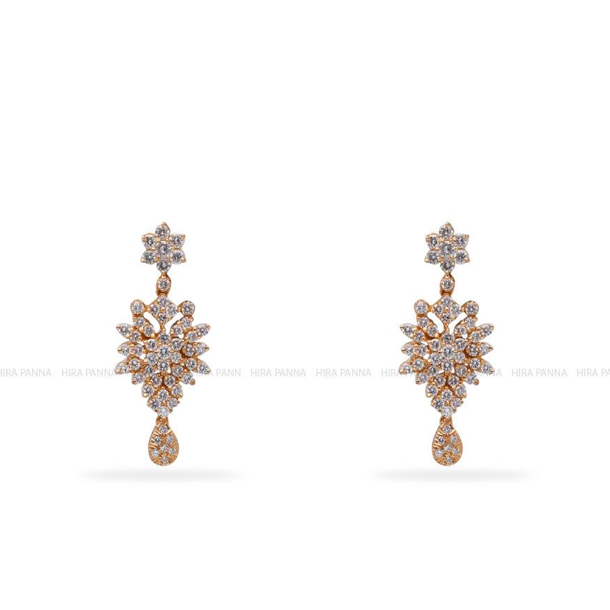 Diamond Hanging Earrings