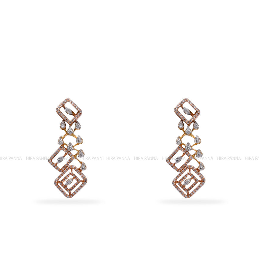 Diamond Hanging Earrings