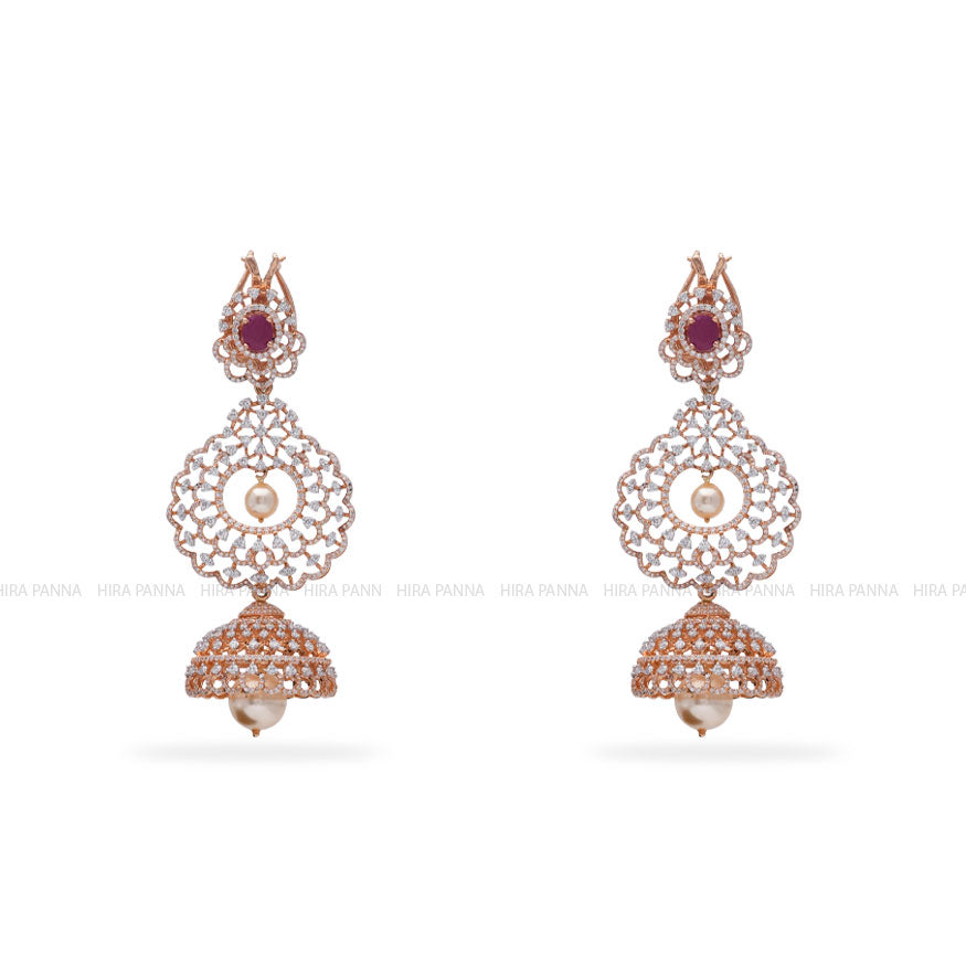 Diamond 3 in 1 Earrings