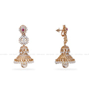 Diamond Jhumka Earings