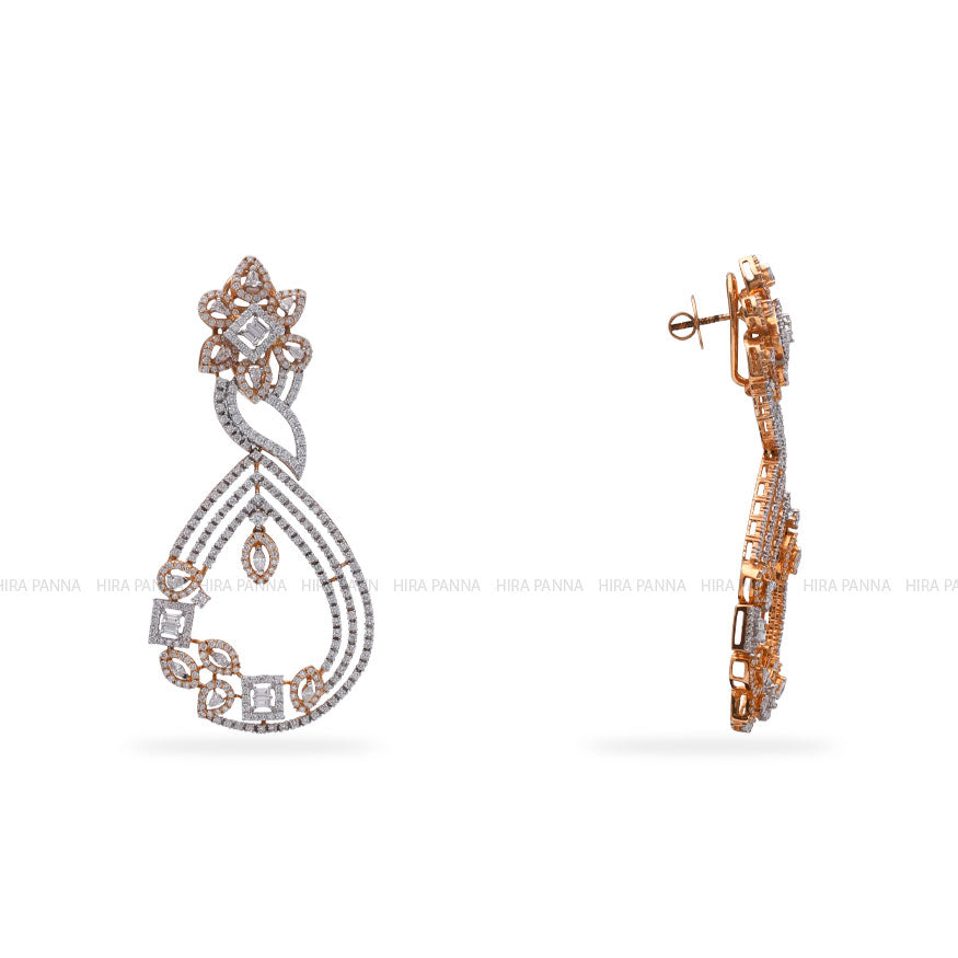 Diamond Hanging Earings