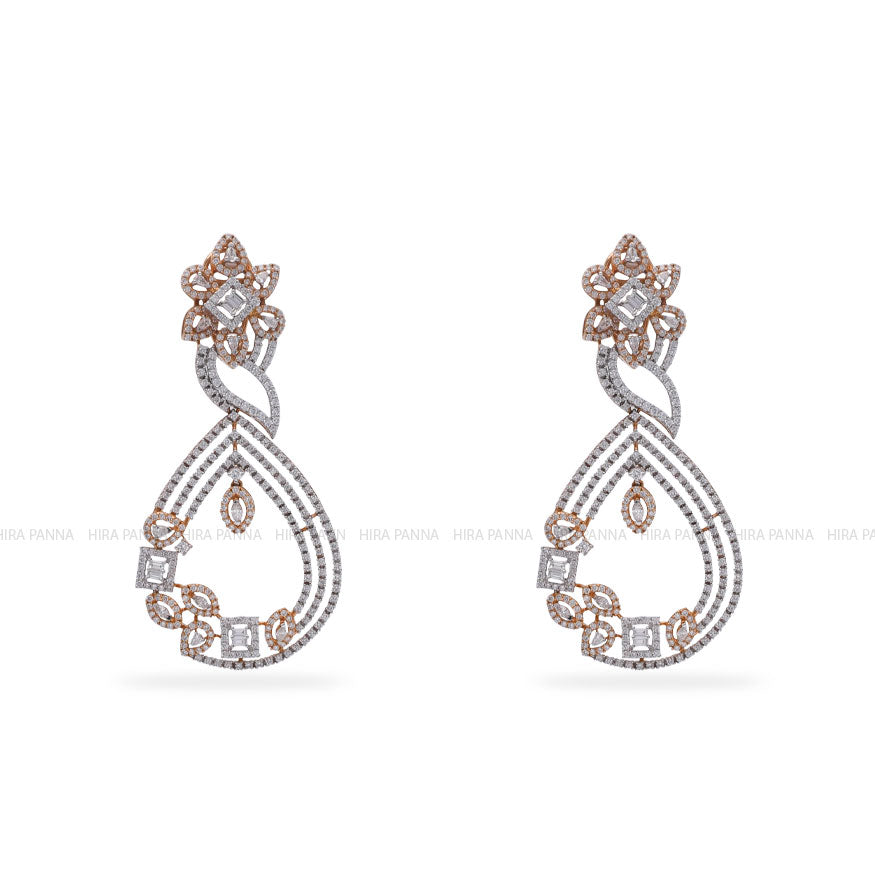 Diamond Hanging Earings