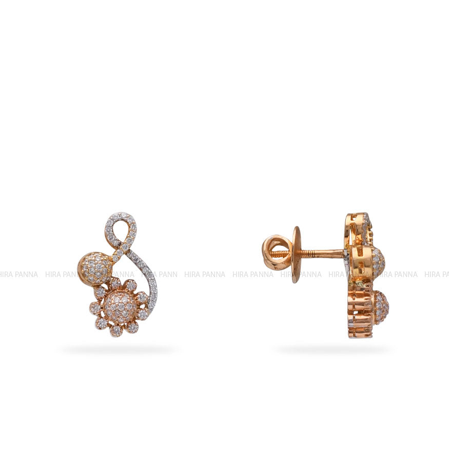 Diamond Bali Earrings