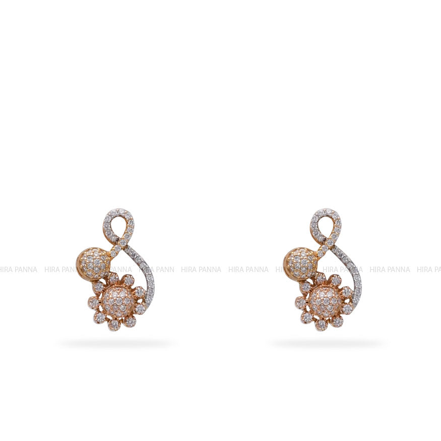 Diamond Bali Earrings