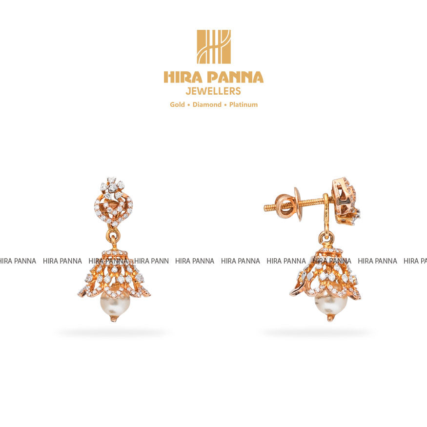 Diamond Jhumka Earrings