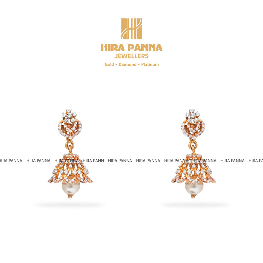 Diamond Jhumka Earrings