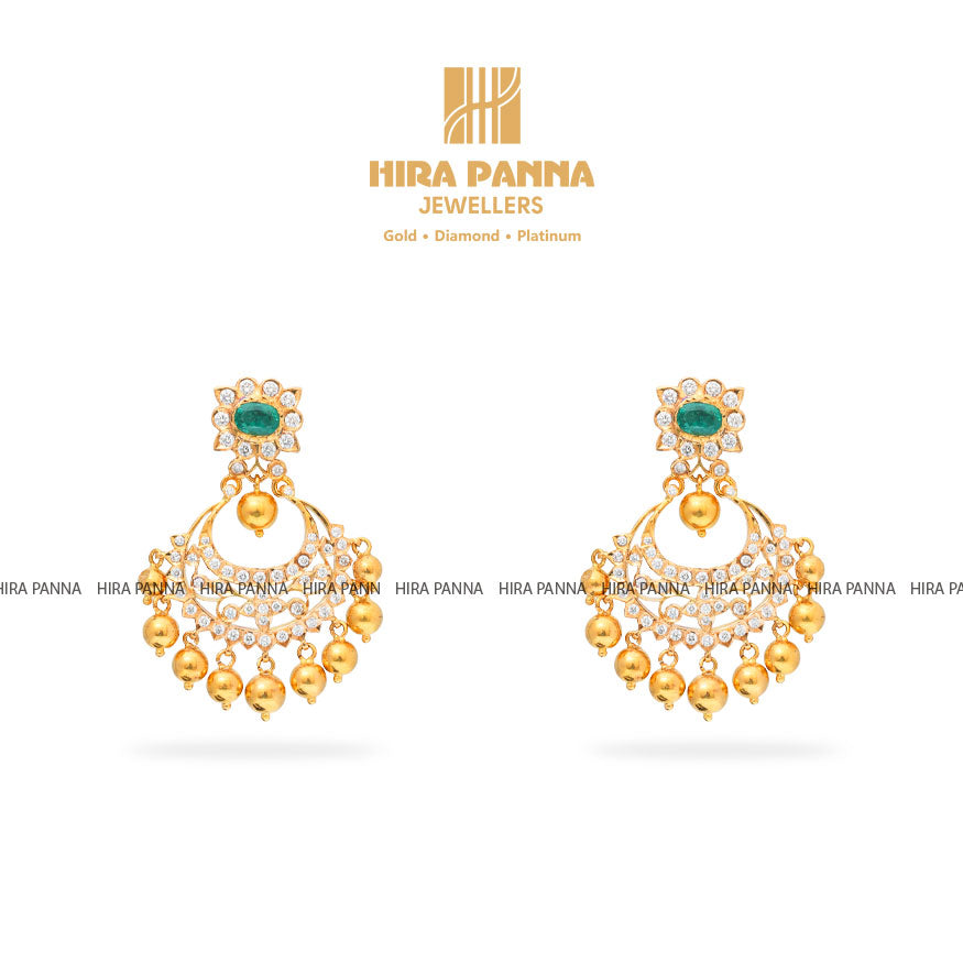 Diamond Bali Earrings