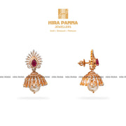 Diamond Jhumka Earrings