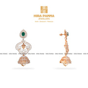 Diamond 2 in 1 Earrings