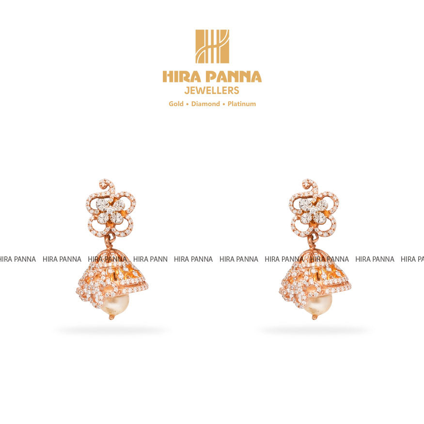 Diamond Jhumka Earrings