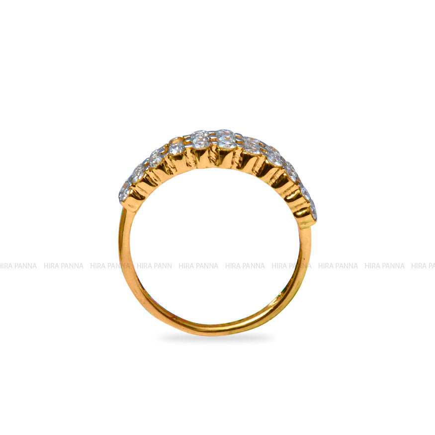 Diamond Gold Finish Ring