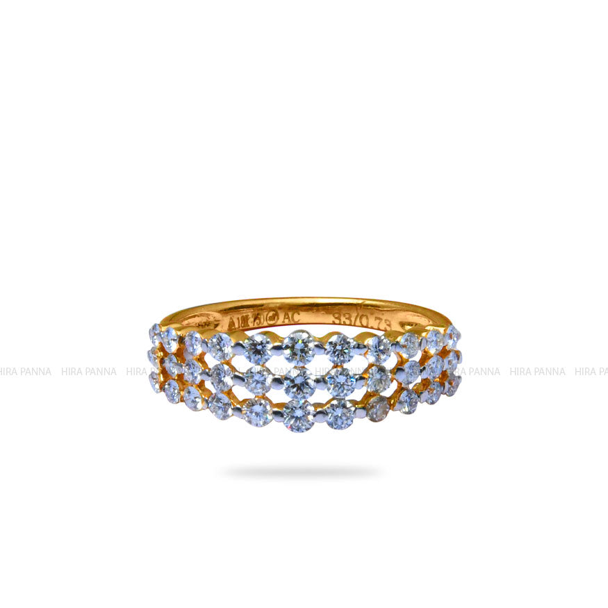 Diamond Gold Finish Ring