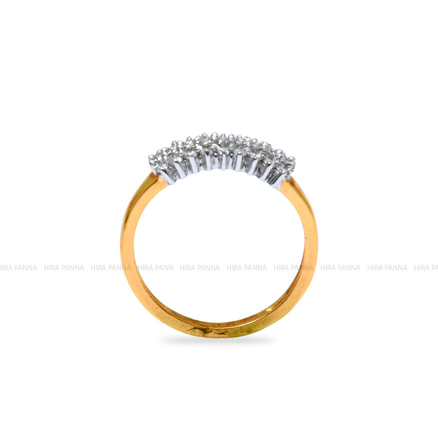 Diamond Gold Finish Ring