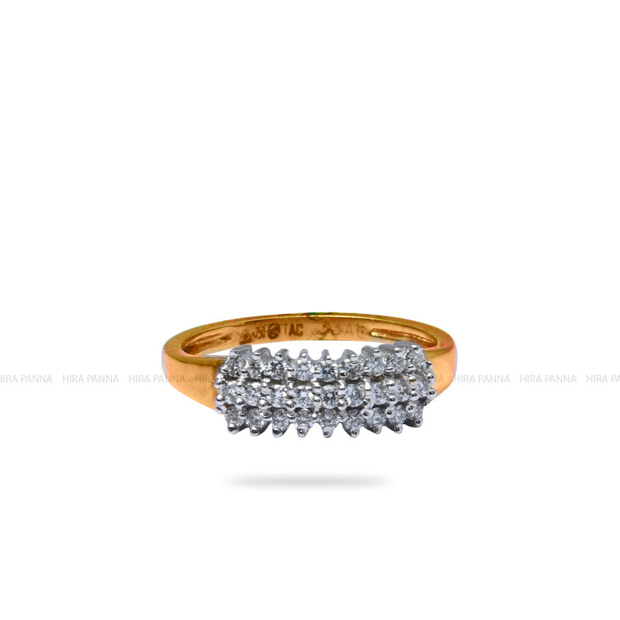 Diamond Gold Finish Ring