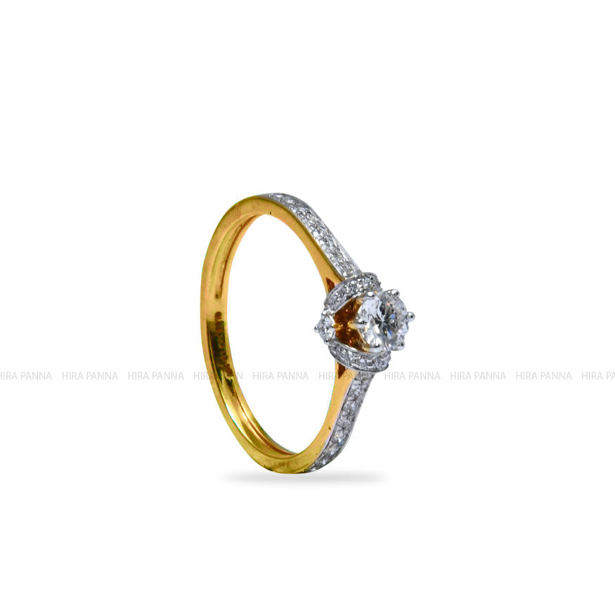 Solitaire Gold Ring