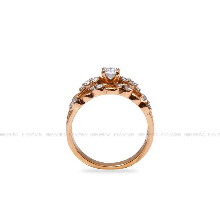 Rose Gold Diamond Ring