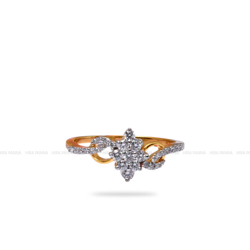 Diamond Gold Finish Ring