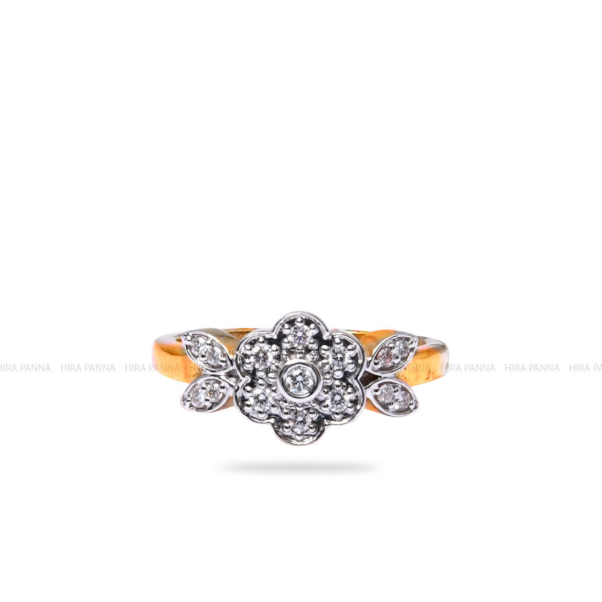 Diamond Gold Finish Ring