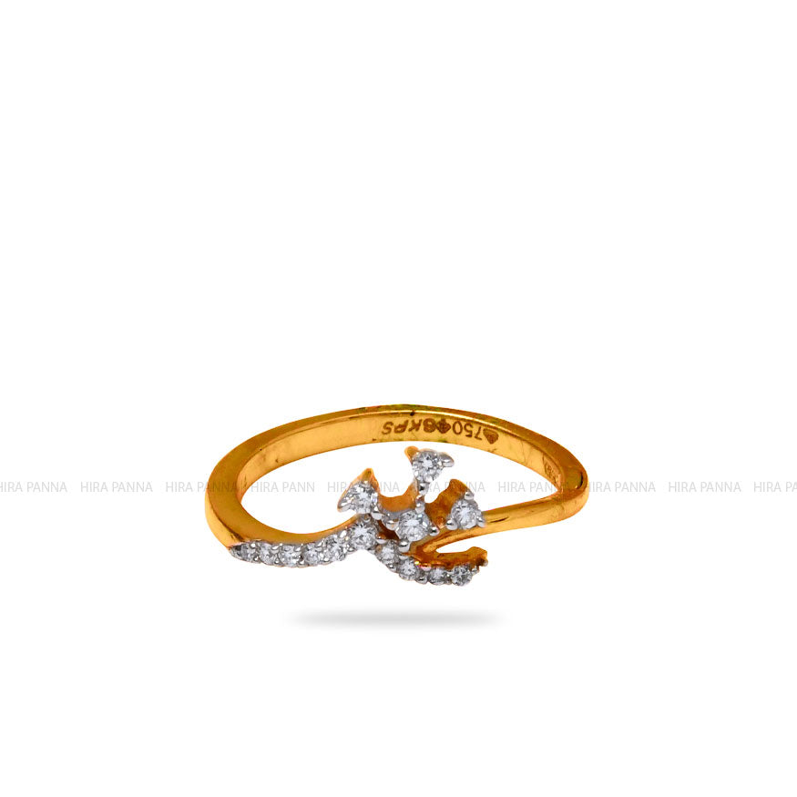 Diamond Gold Finish Ring