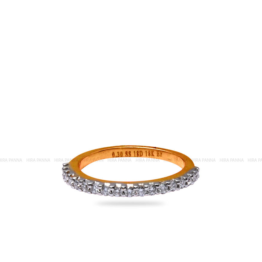 Diamond Gold Finish Ring